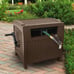 Wicker Style Resin Hose Hideaway with Hose Guide, Java, 175 Feet