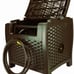 Wicker Style Resin Hose Hideaway with Hose Guide, Java, 175 Feet