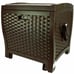 Wicker Style Resin Hose Hideaway with Hose Guide, Java, 175 Feet