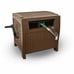 Wicker Style Resin Hose Hideaway with Hose Guide, Java, 175 Feet