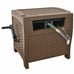 Wicker Style Resin Hose Hideaway with Hose Guide, Java, 175 Feet