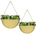 NIB Golden Set of 2 Flower Planter