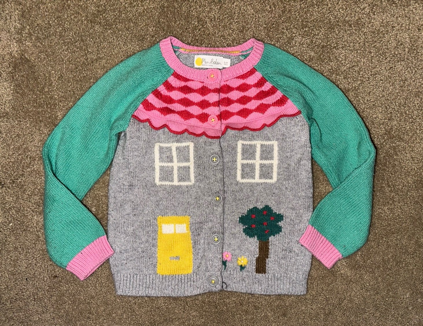 Mini Boden 5-6y House Cardigan