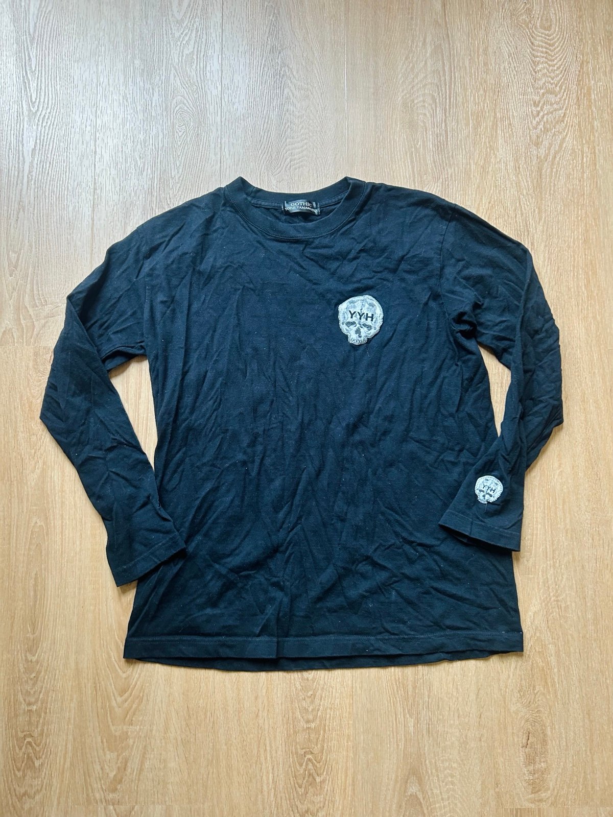 Yohji Yamamoto Gothic Long Skeeve Black Shirt