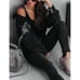 L Black Denim Jacket Fringe Distressed Tassel Studded Jean Jacket Shacket Top