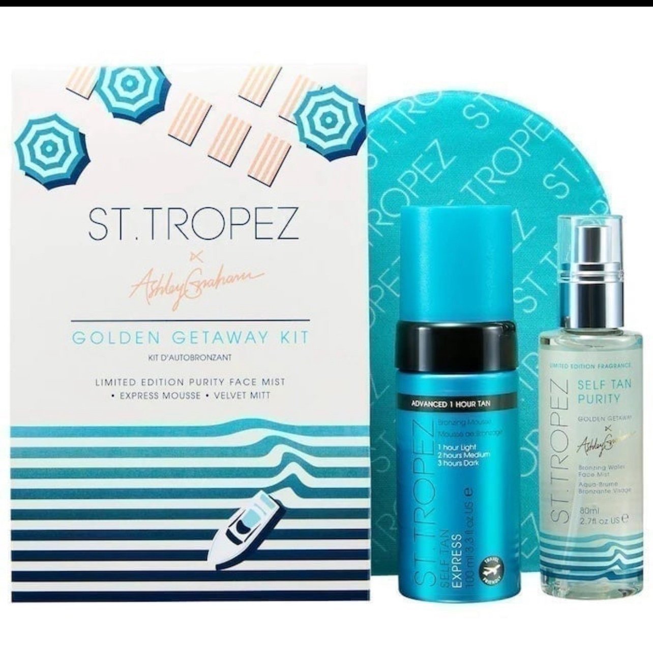 St. Tropez Express Self Tan and Face Mist Golden Getaway Kit