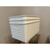 6 Pack Plastic Storage Baskets Stackable Small Pantry Organizer Bins - White