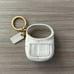 Coach ERGO mini Tote Bag Charm coin pouch Key Fob Chalk White