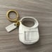 Coach ERGO mini Tote Bag Charm coin pouch Key Fob Chalk White