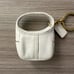 Coach ERGO mini Tote Bag Charm coin pouch Key Fob Chalk White