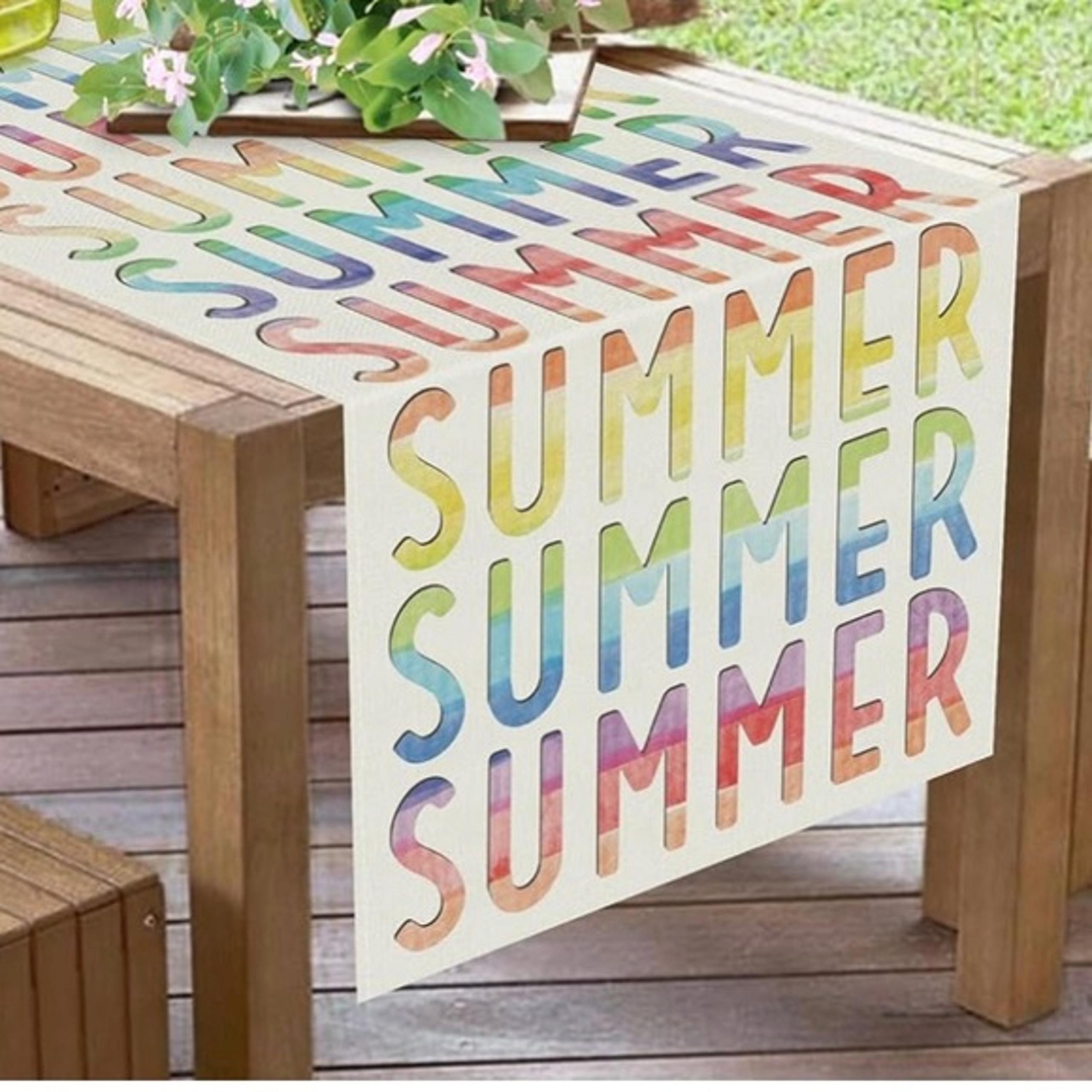 Summer Table Runner Gradient Summer Table Runners 13×35Inch