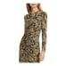 JOIE Aja Long Sleeve Golden Hour Paisley Ruched Midi Stretch Dress - Size M NWT.