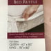 NWT White Wrap Around Ruffle Dust Bed Skirt Queen/King 14” Drop Bedding