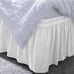 NWT White Wrap Around Ruffle Dust Bed Skirt Queen/King 14” Drop Bedding