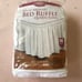 NWT White Wrap Around Ruffle Dust Bed Skirt Queen/King 14” Drop Bedding