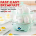 DASH Deluxe Rapid Egg Cooker for Hard Boiled, Poached, Scrambled Eggs, Omelets,