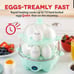 DASH Deluxe Rapid Egg Cooker for Hard Boiled, Poached, Scrambled Eggs, Omelets,