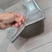 Good American Women Like New Lucite Silver Square Toe High Heels Sandal 10.5