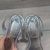 Good American Women Like New Lucite Silver Square Toe High Heels Sandal 10.5