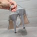 Good American Women Like New Lucite Silver Square Toe High Heels Sandal 10.5