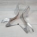 Good American Women Like New Lucite Silver Square Toe High Heels Sandal 10.5