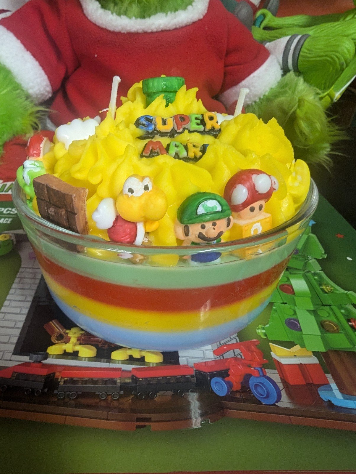19oz inspired Mario themed candle Nintendo soy
