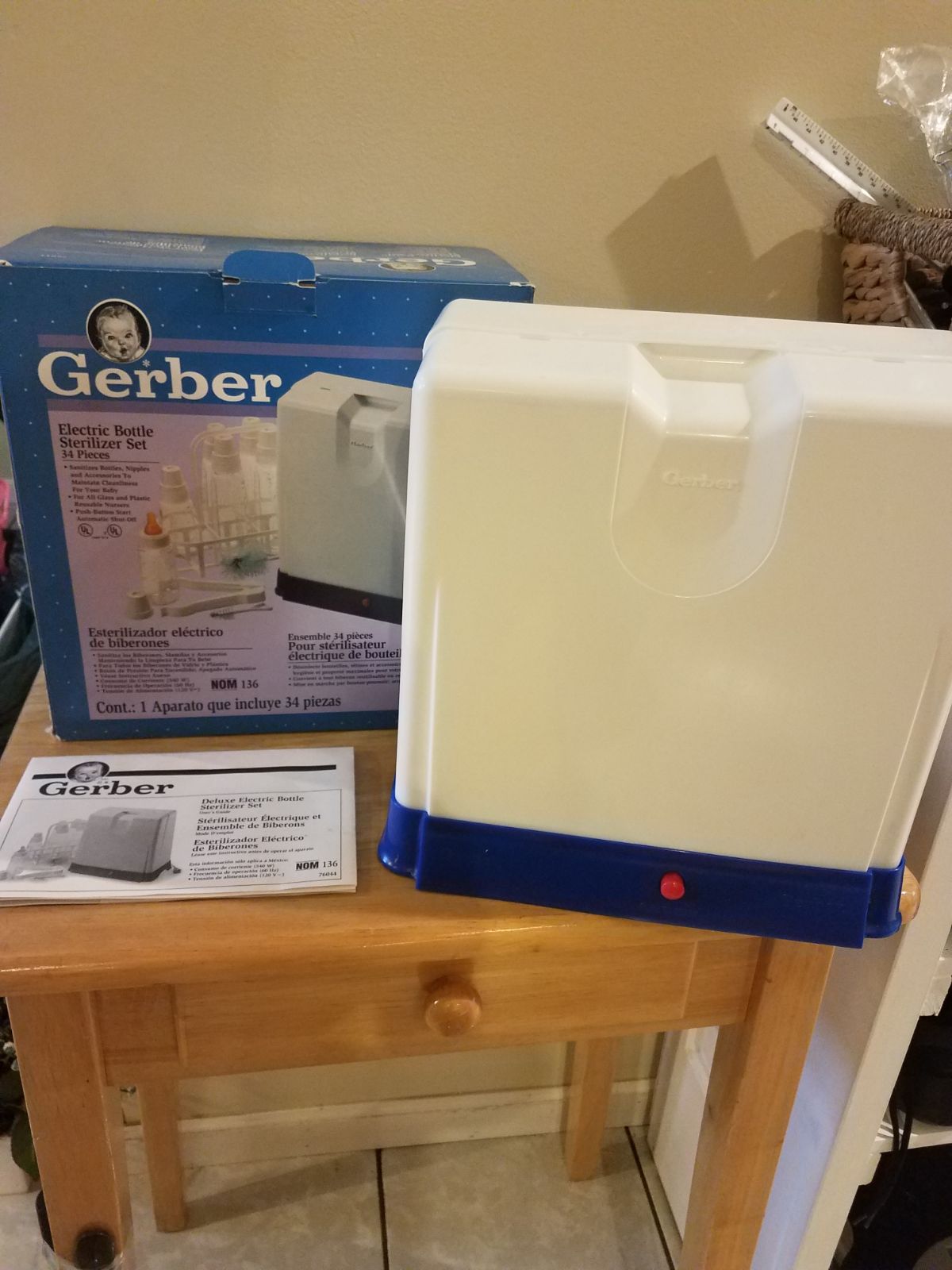 Gerber Electric Bottle Sterilizer Set