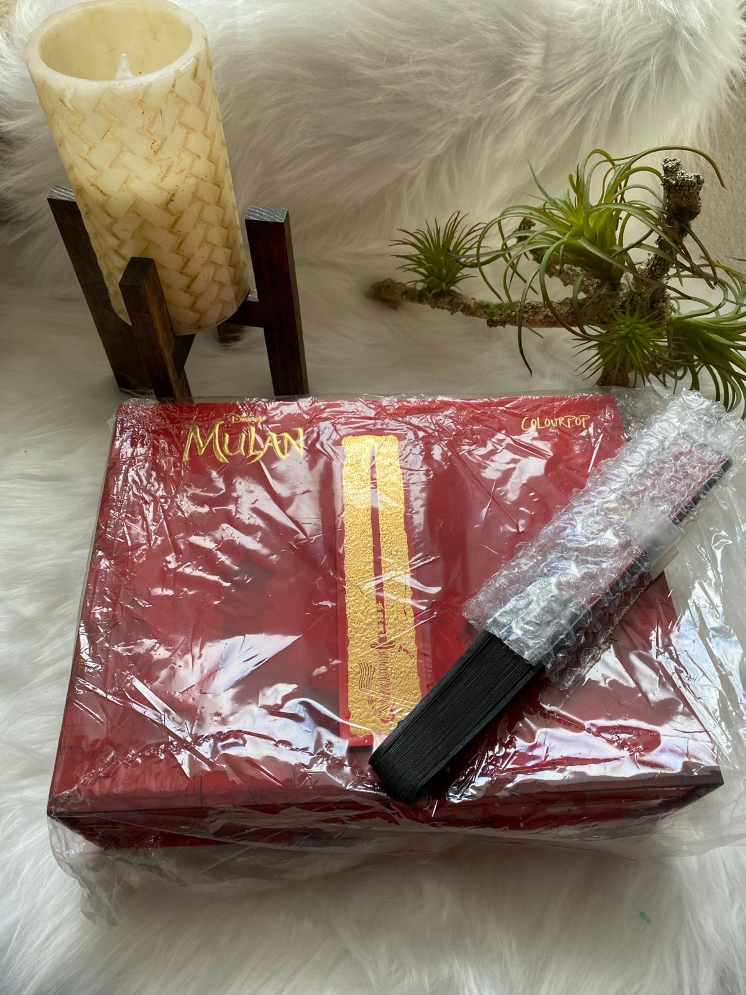 Limited Edition/Discontinued ColourPop Mulan PR Box WITH Makeup Fan