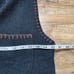 Henri Bendel 100% Wool Black Vest Unisex With Brown Stitching Size Large