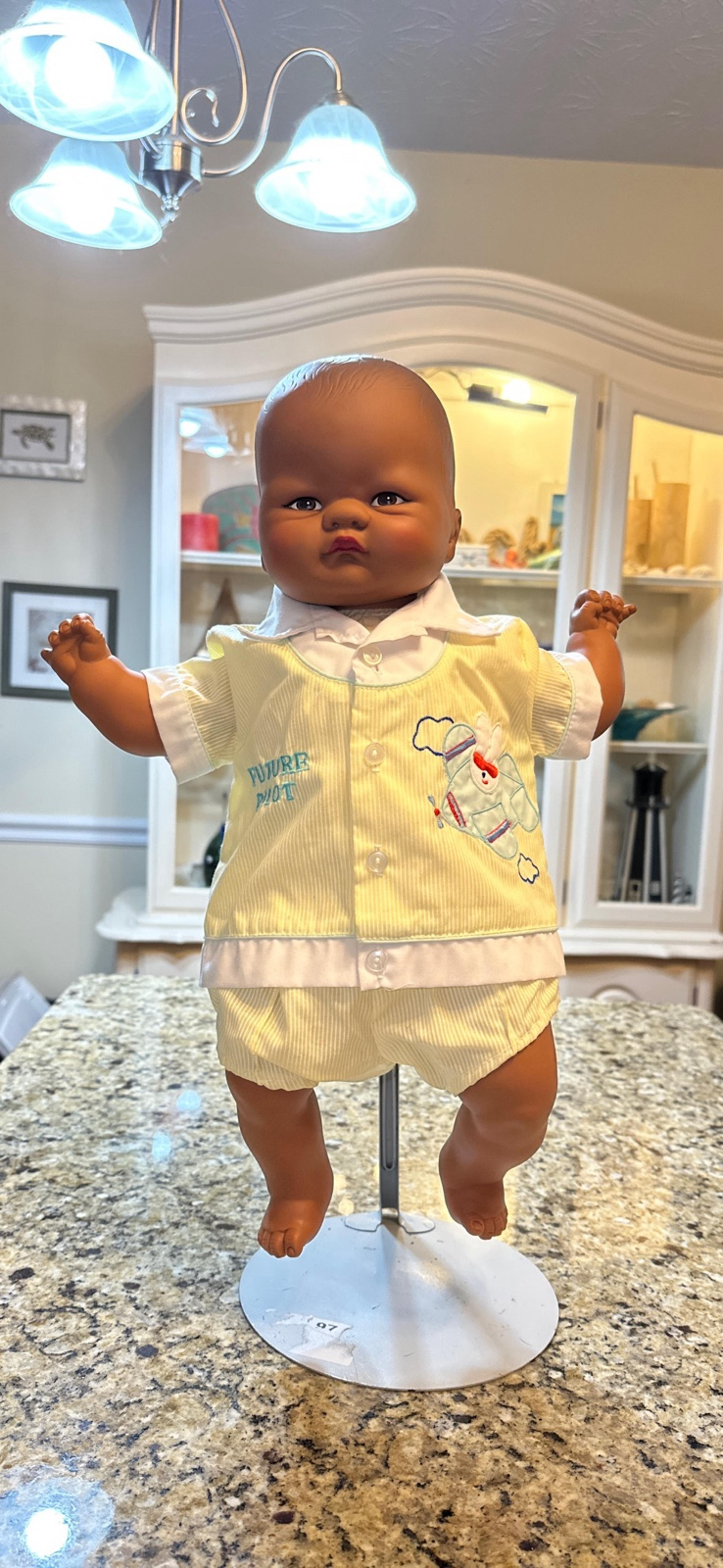 Beautiful Vintage Precious Playmates Brown Baby