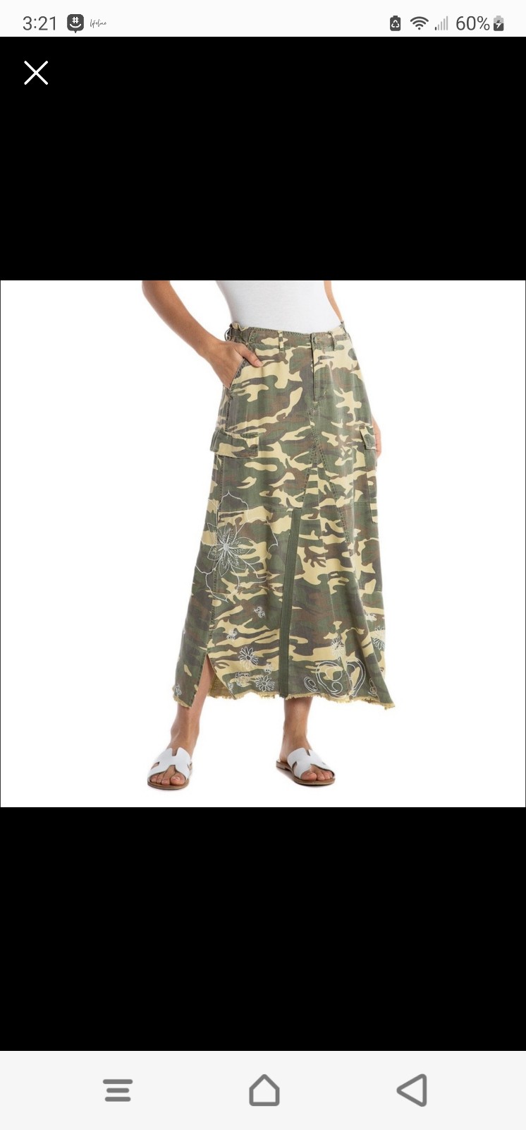 DA-NANAG Camoflouge army military cargo skirt