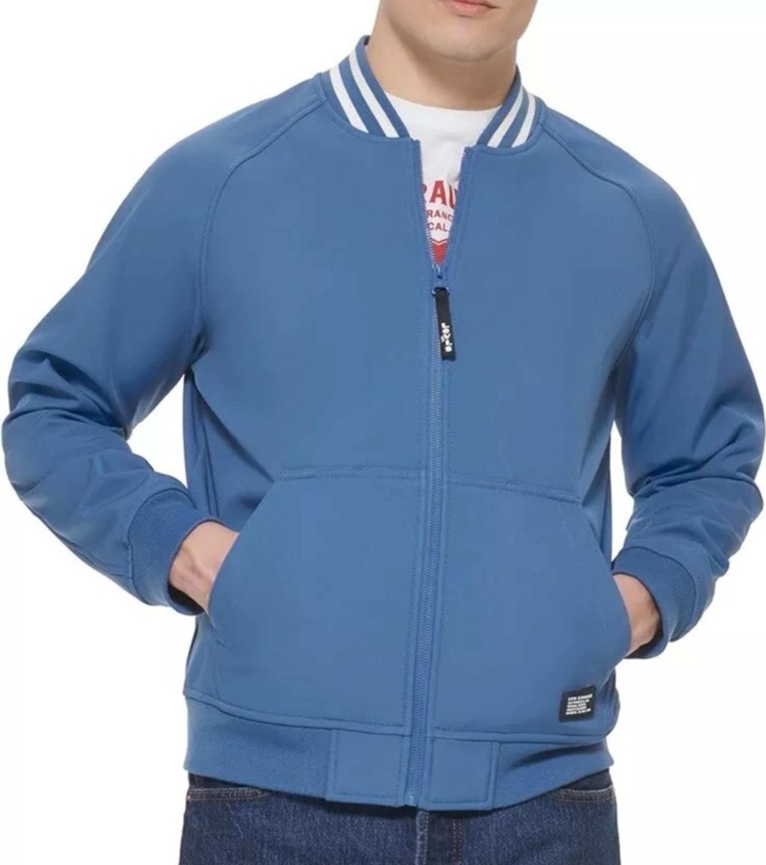 Levi’s Men Softshell Varsity Bomber Jacket M Blue