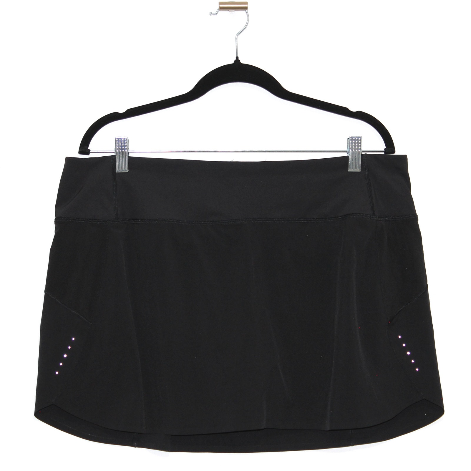 Athleta Run With It High Rise 14 Black Skort Size XL