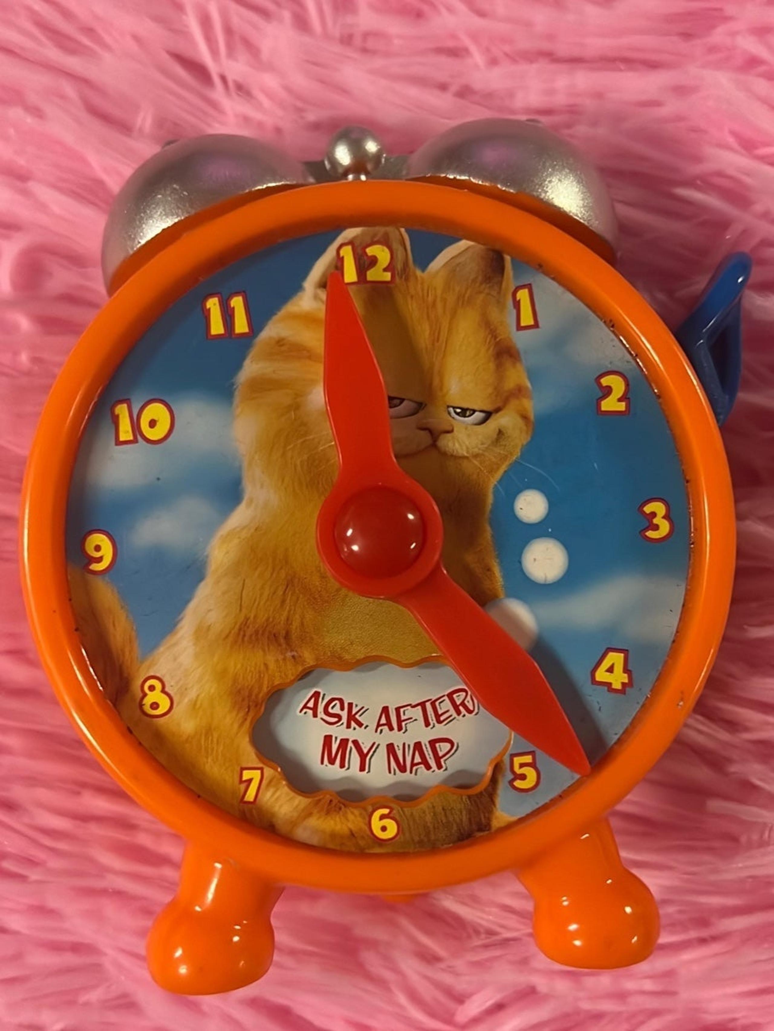 Vintage Wendys Garfield The Movie Fortune Telling Alarm Clock