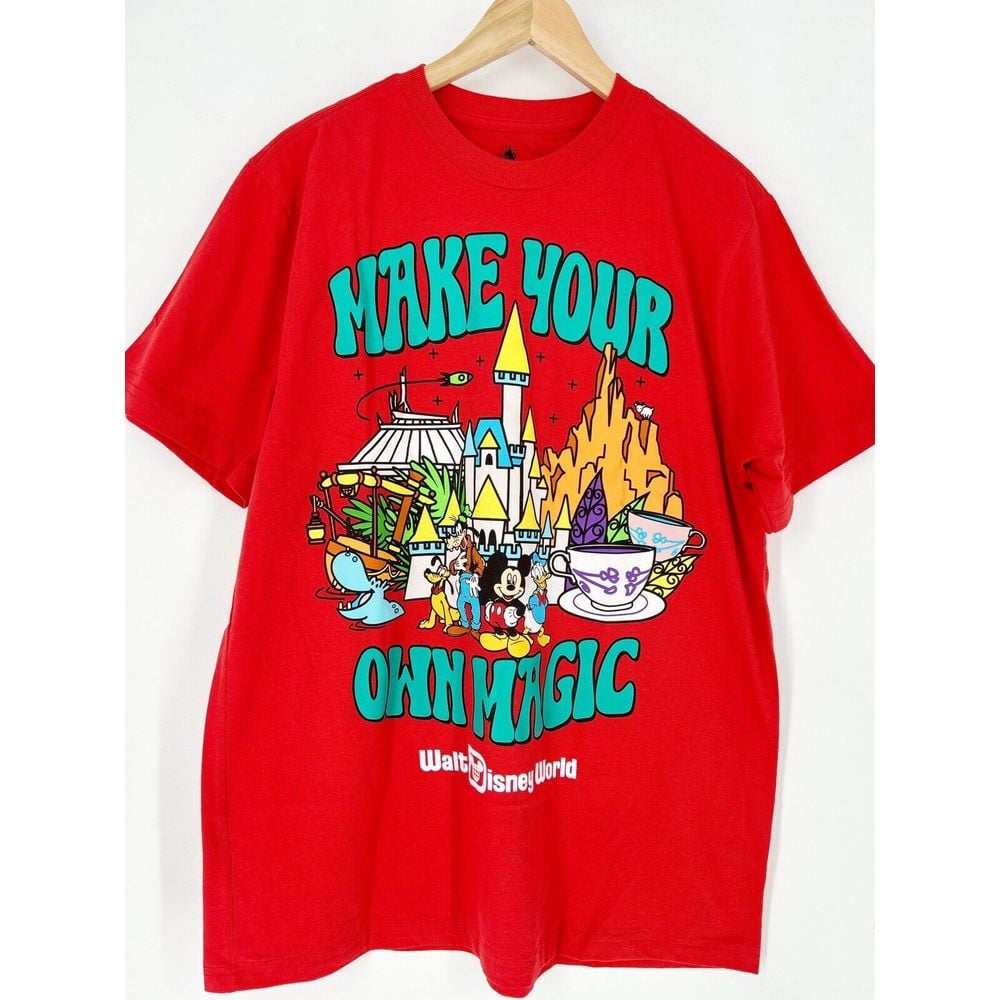 Walt Disney World Make Your Own Magic Mickey Castle T Shirt Sz L NWT
