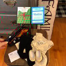 American Girl violin and Brocade outfit