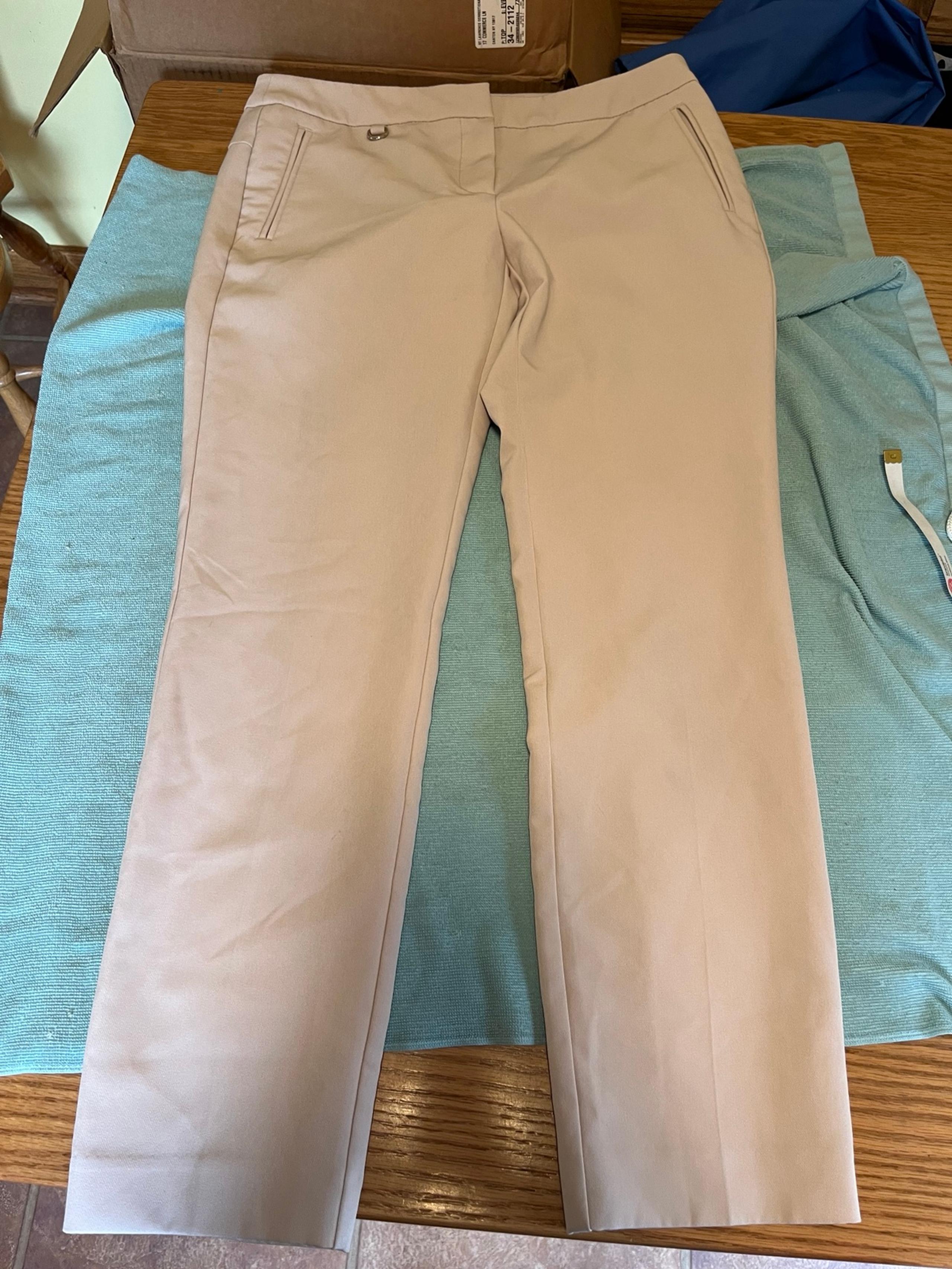 Adrianna Papell Womens Dress Pants Size 4 Beige.  Career, Casual, Work.
