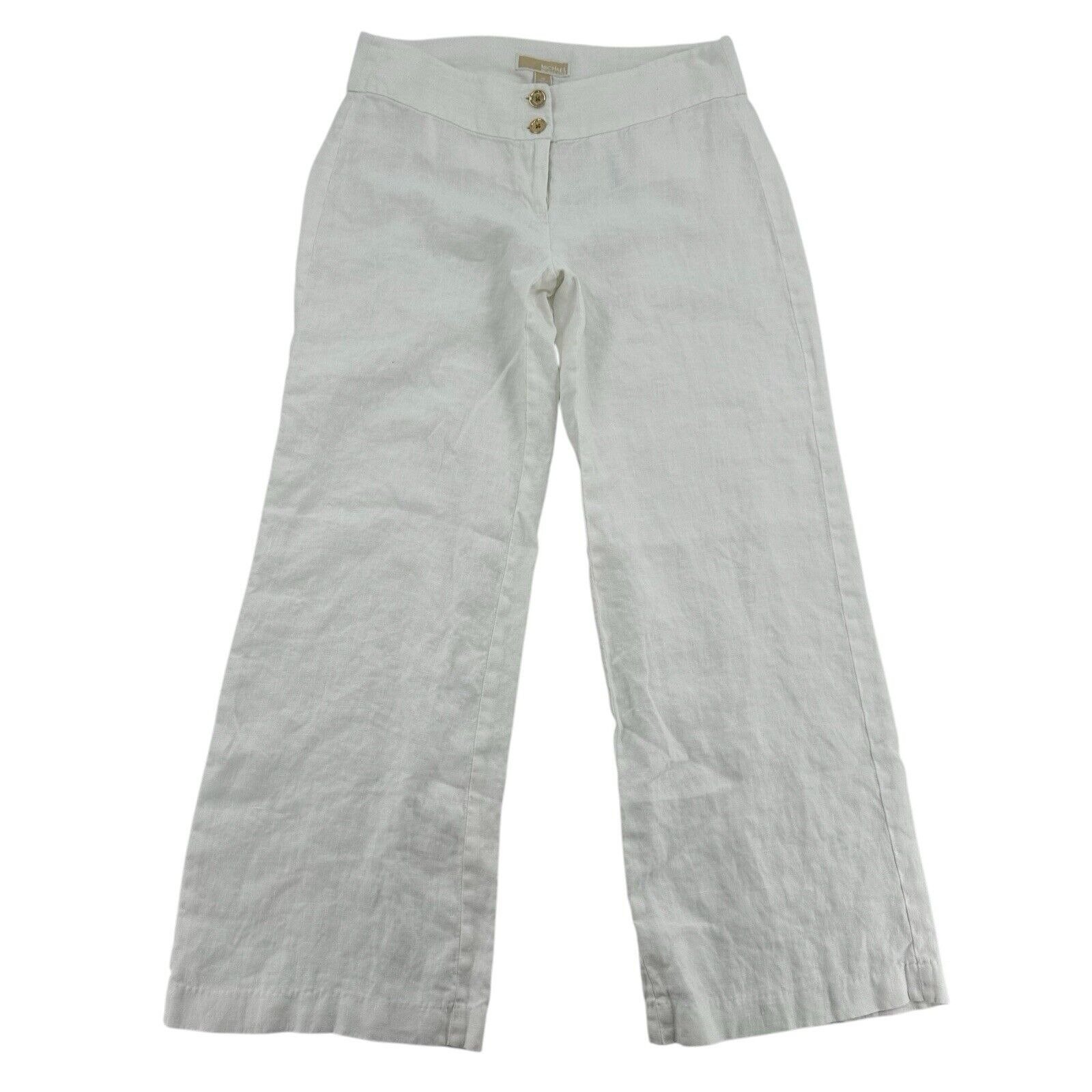 michael kors white linen pants