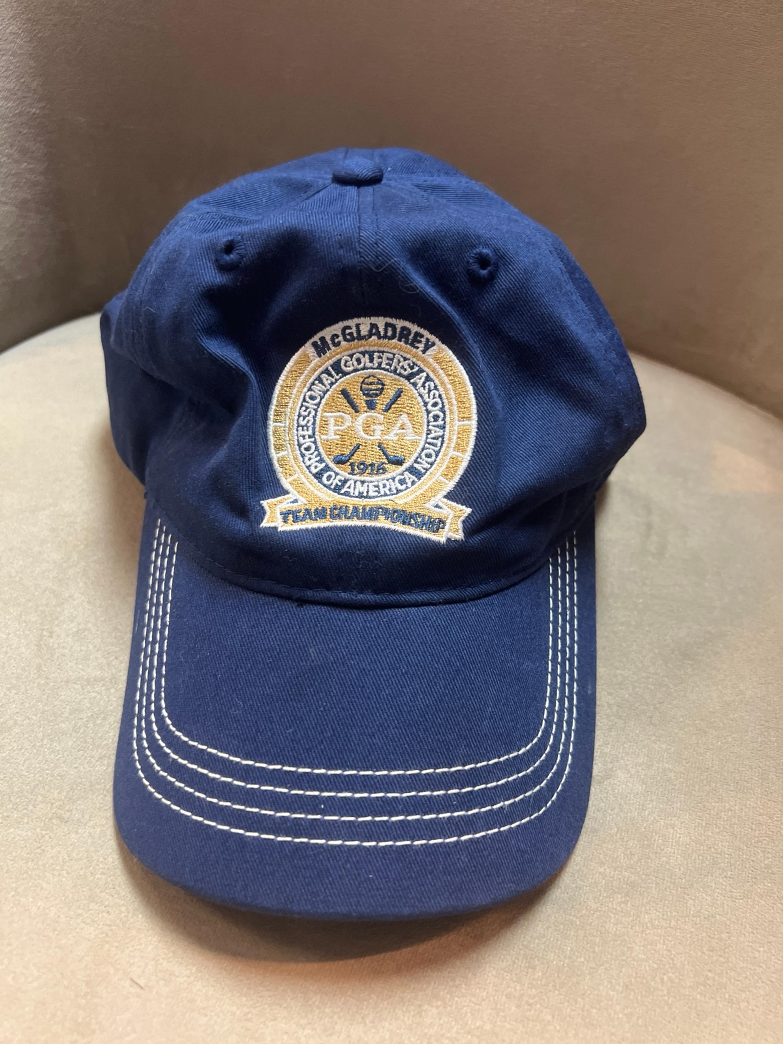 Callaway Hat Cap Mens Strap Back Blue McGladrey Team Championship PGA Golf Logo