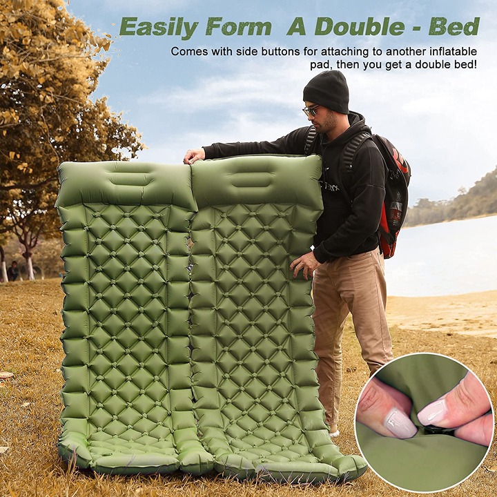 Comfortable Sleep Premium Outdoor Inflatable Mattress cq3rf