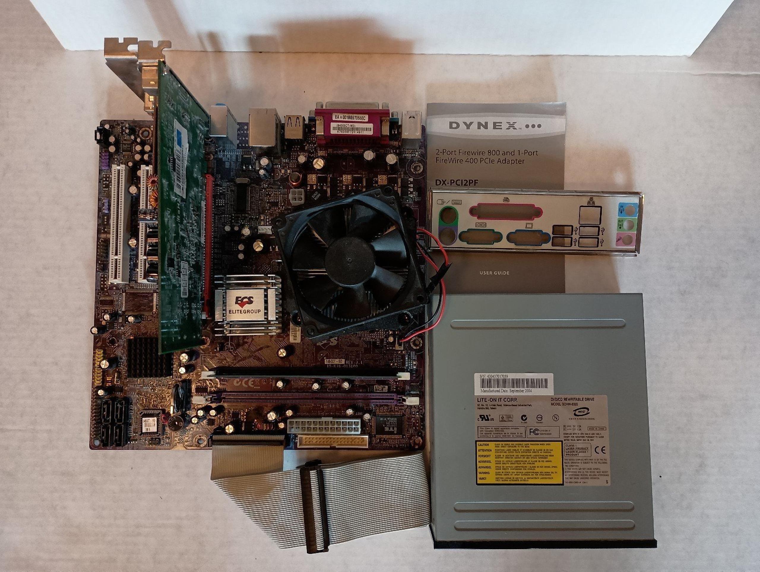 Motherboard barebones bundle ECS 945GCT-M3