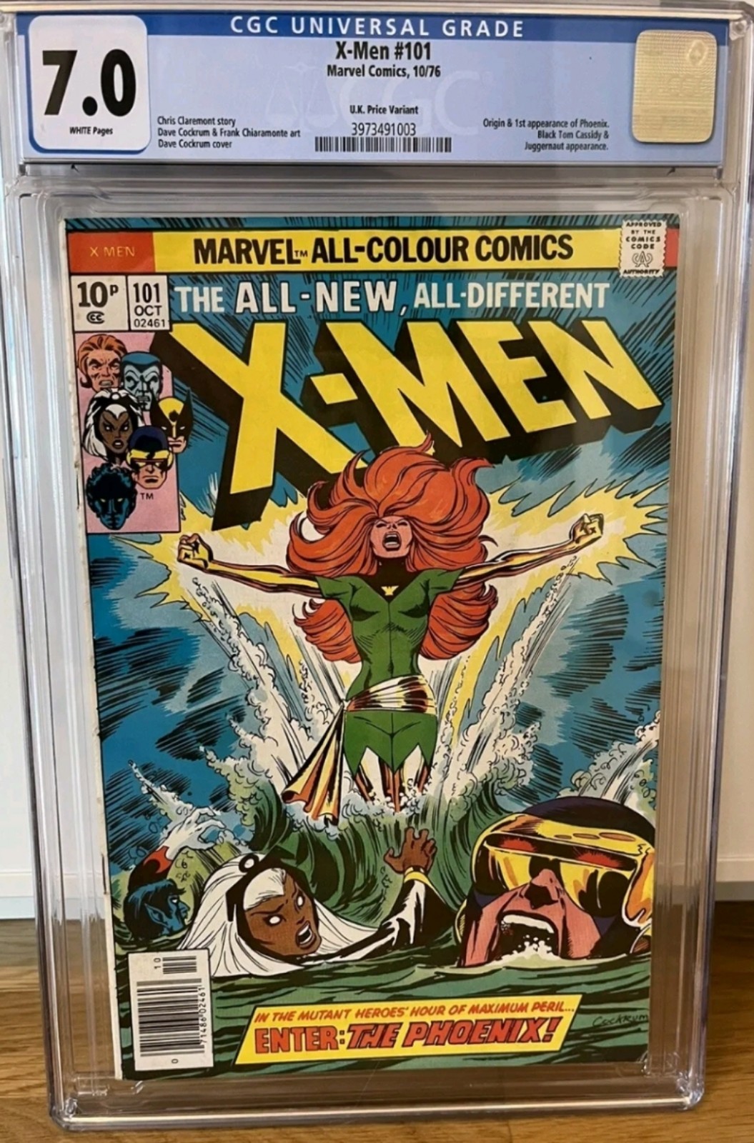 X-Men 101 - CGC 7.0 WP, Marvel Bronze Age Key 1st Phoenix, UK Price Variant