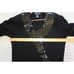 Vintage Le Chois Silk & Angora Hair Sequins Black Women's Knit Top Size M Y2K