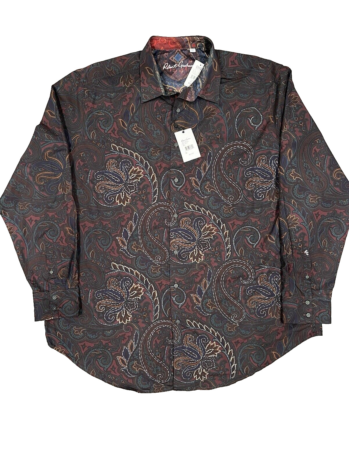 Robert Graham Embroidered Carlyle Classic Fit Shirt Men’s 3XLT
