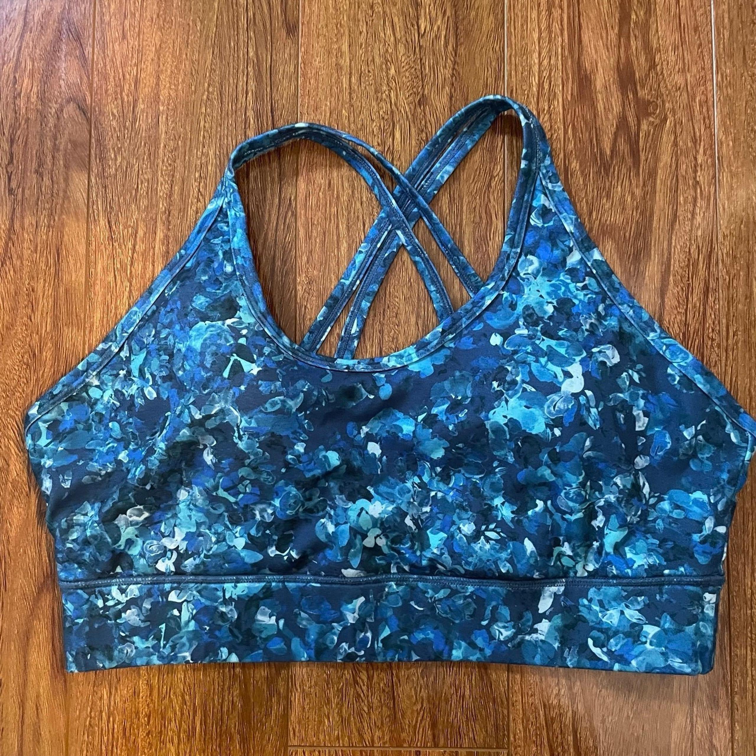 Laundry By Shelli Segal Blue Sports Bra - XL