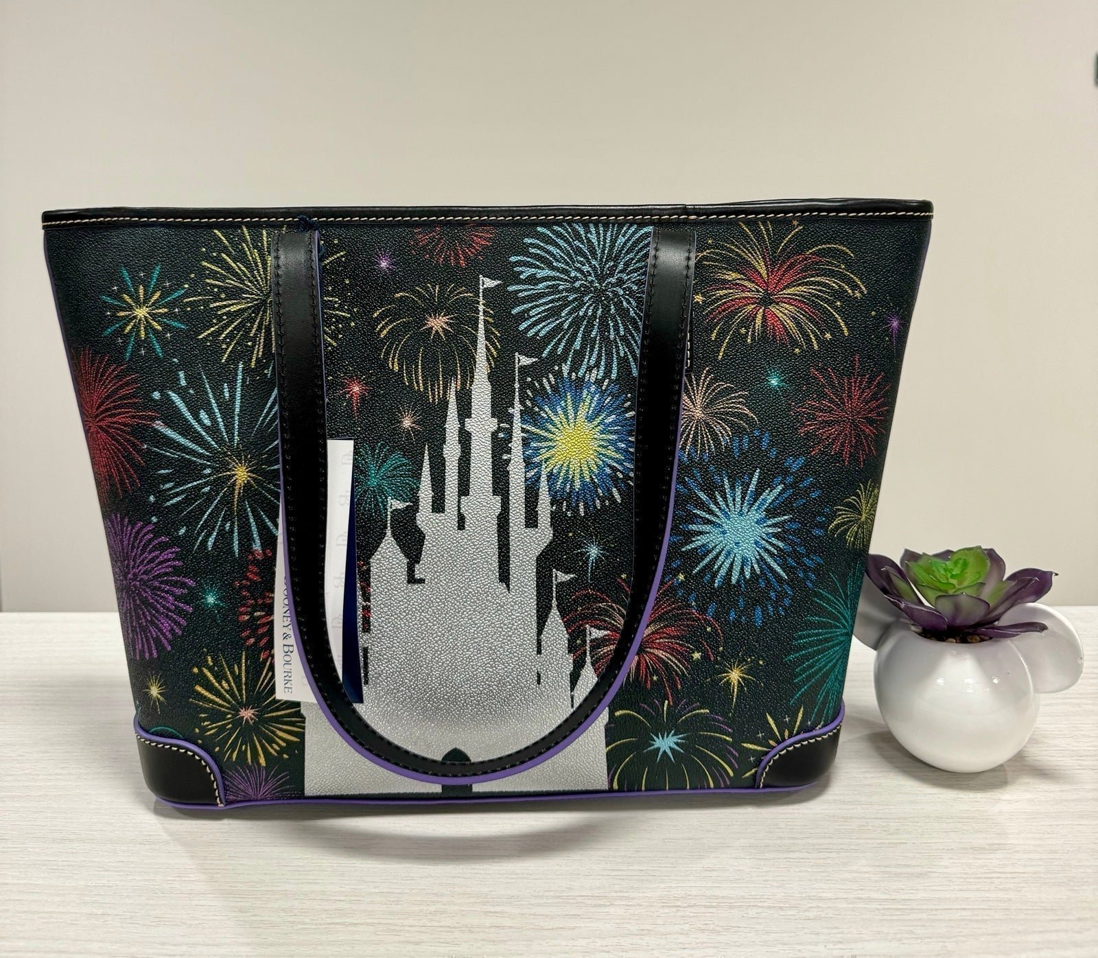 Disney Parks 100 Dooney & Bourke Platinum Celebration Finale Tote