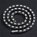 18 Mens Black Onyx 2ct Diamond Tennis Chain Necklace Guys Gemstone Jewelry 18in