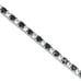 18 Mens Black Onyx 2ct Diamond Tennis Chain Necklace Guys Gemstone Jewelry 18in