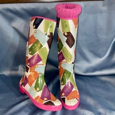 COACH Tall Rain Boot Decorative Hang Tag PAMMIE A7375, Women Size 9