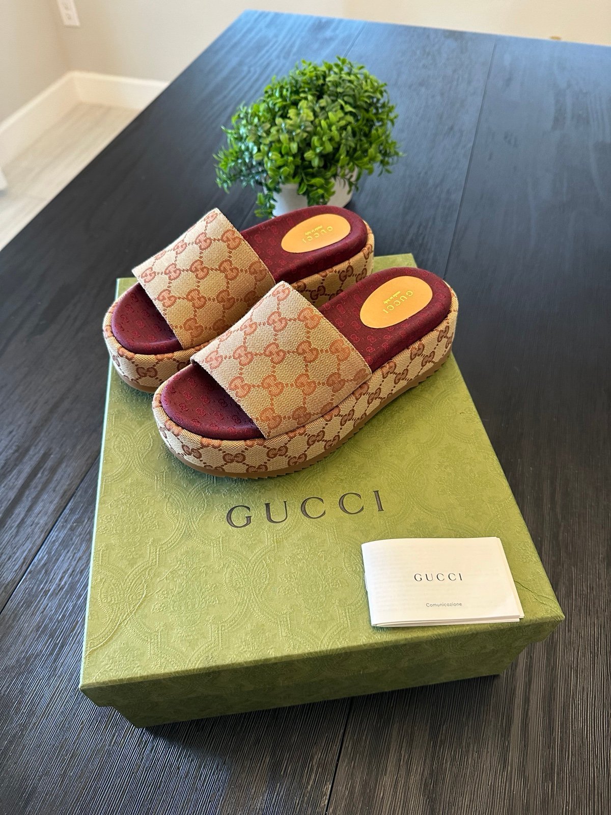Gucci GG platform sandals